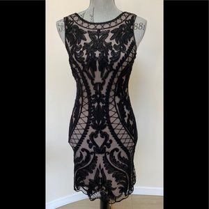 🇫🇷Molly Bracken Black Bead Gatsby Cocktail Dress